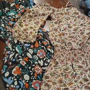 Floral Long Sleeve Dresses